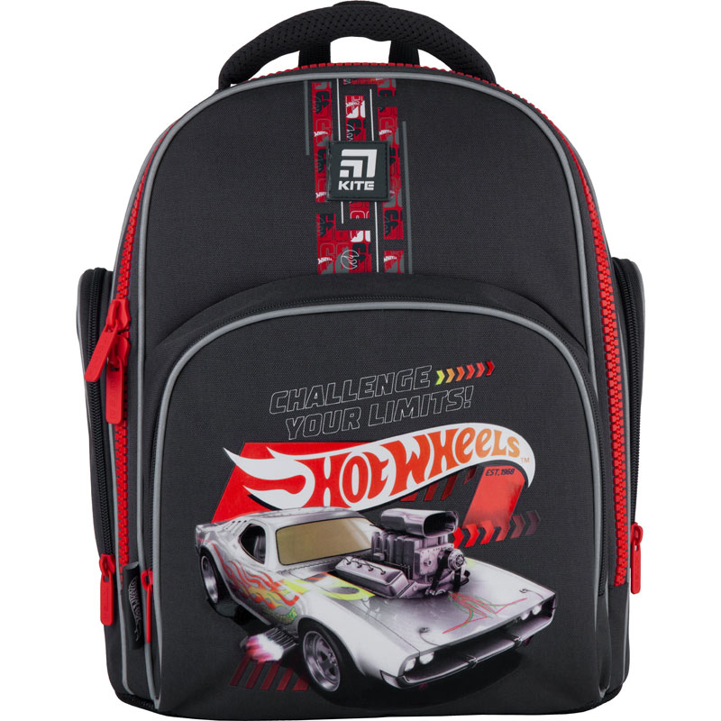 

Коллекция 2021! Рюкзак школьный полукаркасный Kite Education Hot Wheels HW21-706S