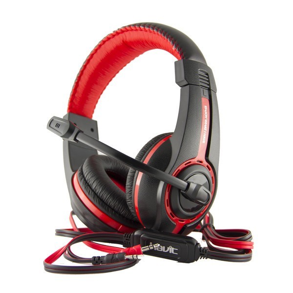 

Ігрові навушники HAVIT HV-H2116D з мікрофоном та підсвіткою Black/Red