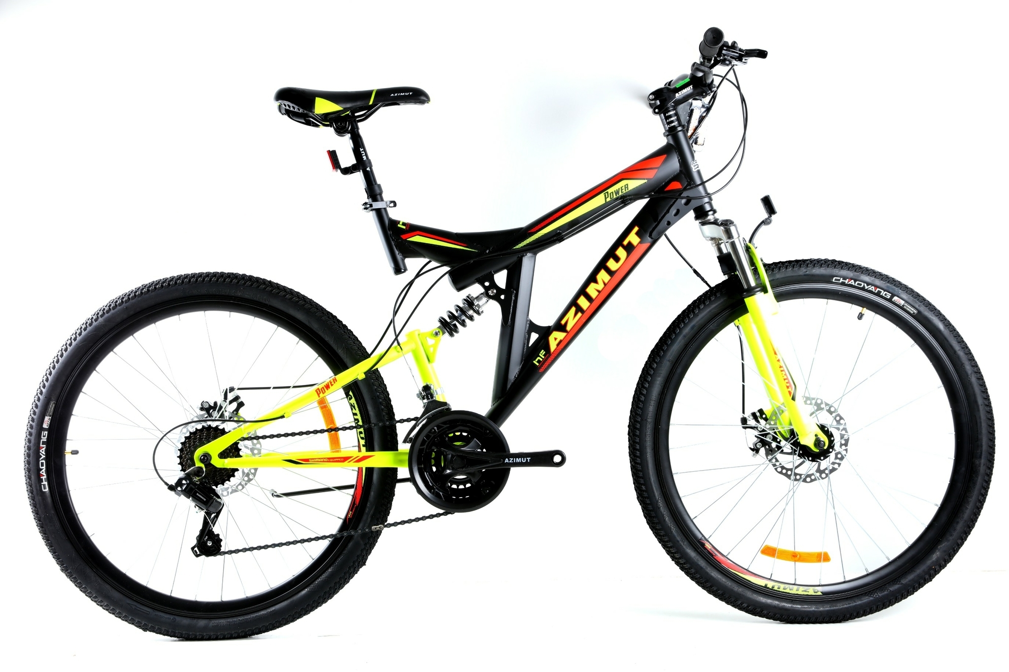 

Велосипед Azimut Power 2021 Shimano 26" 19,5" Black / Yellow (Power/GFRD)