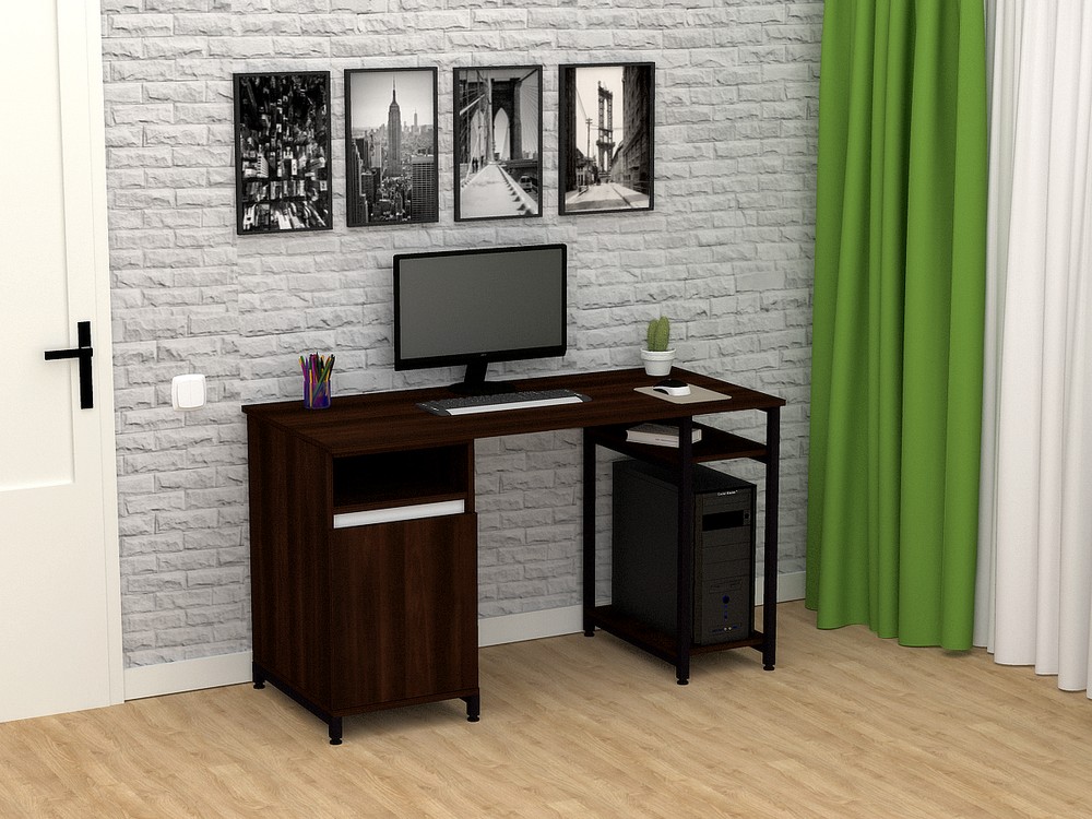 

Стол письменный FlashNika Loft СКЛ-4 150 орех болония