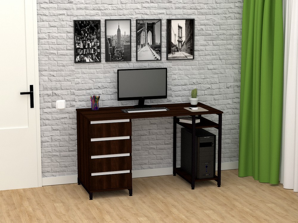 

Стол письменный FlashNika Loft СКЛ-7 150 орех болония