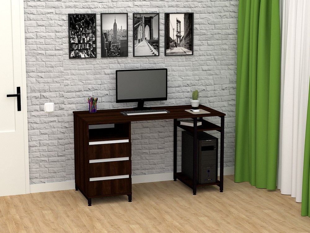

Стол письменный FlashNika Loft СКЛ-6 150 орех болония
