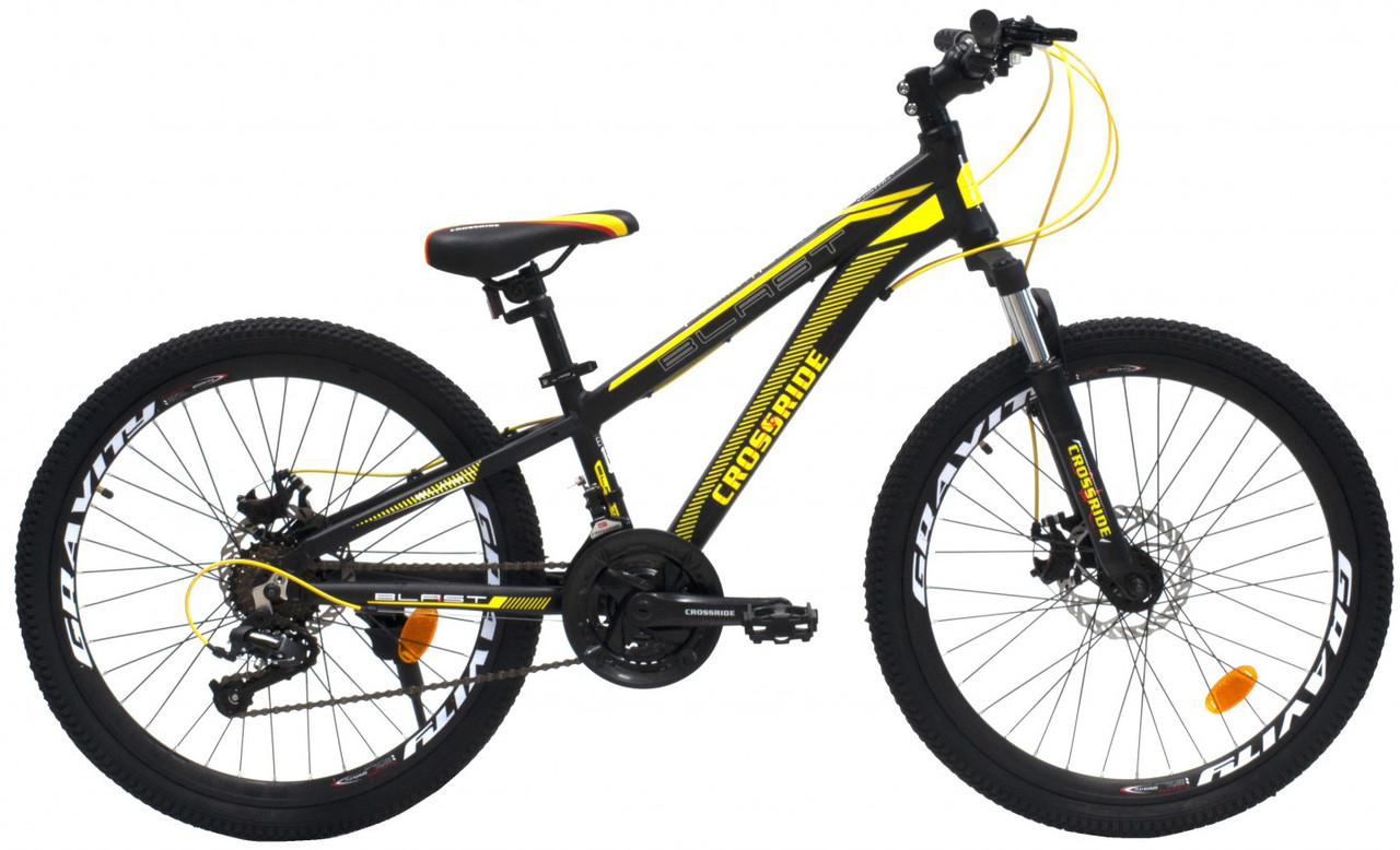 

Велосипед 24” CROSSRIDE BLAST 13” черно-желтый подростковый