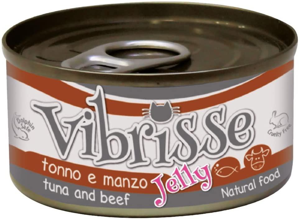 

Блок консервированного корма для котов Croci VIBRISSE JELLY тунец, говядина в желе 24 шт * 70 г