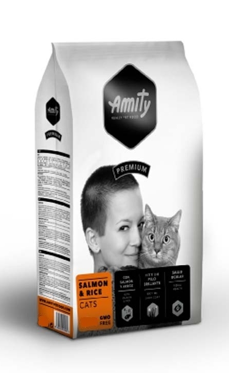 

Корм для котов с лососем и рисом AMITY Salmon