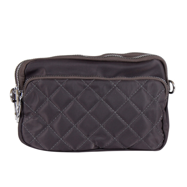 

Сумочка Luxury Leather Accessories из водонепроницаемого текстиля,33040.серая
