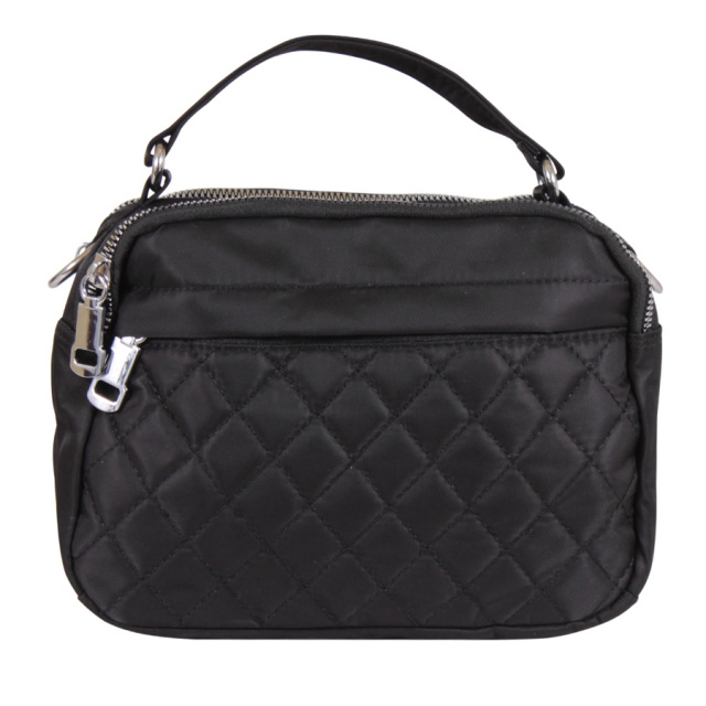 

Сумочка Luxury Leather Accessories из водонепроницаемого текстиля,33319.чёрная