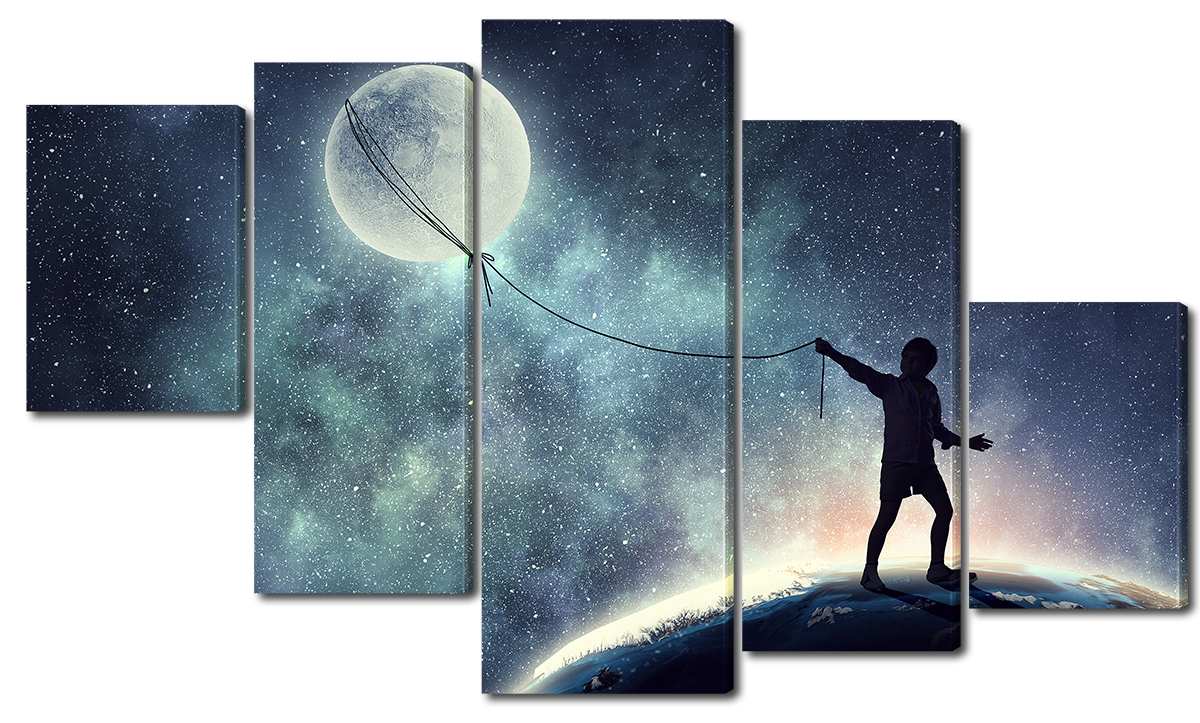 

Модульная картина Interno Эко кожа Закон притяжения 142х80см