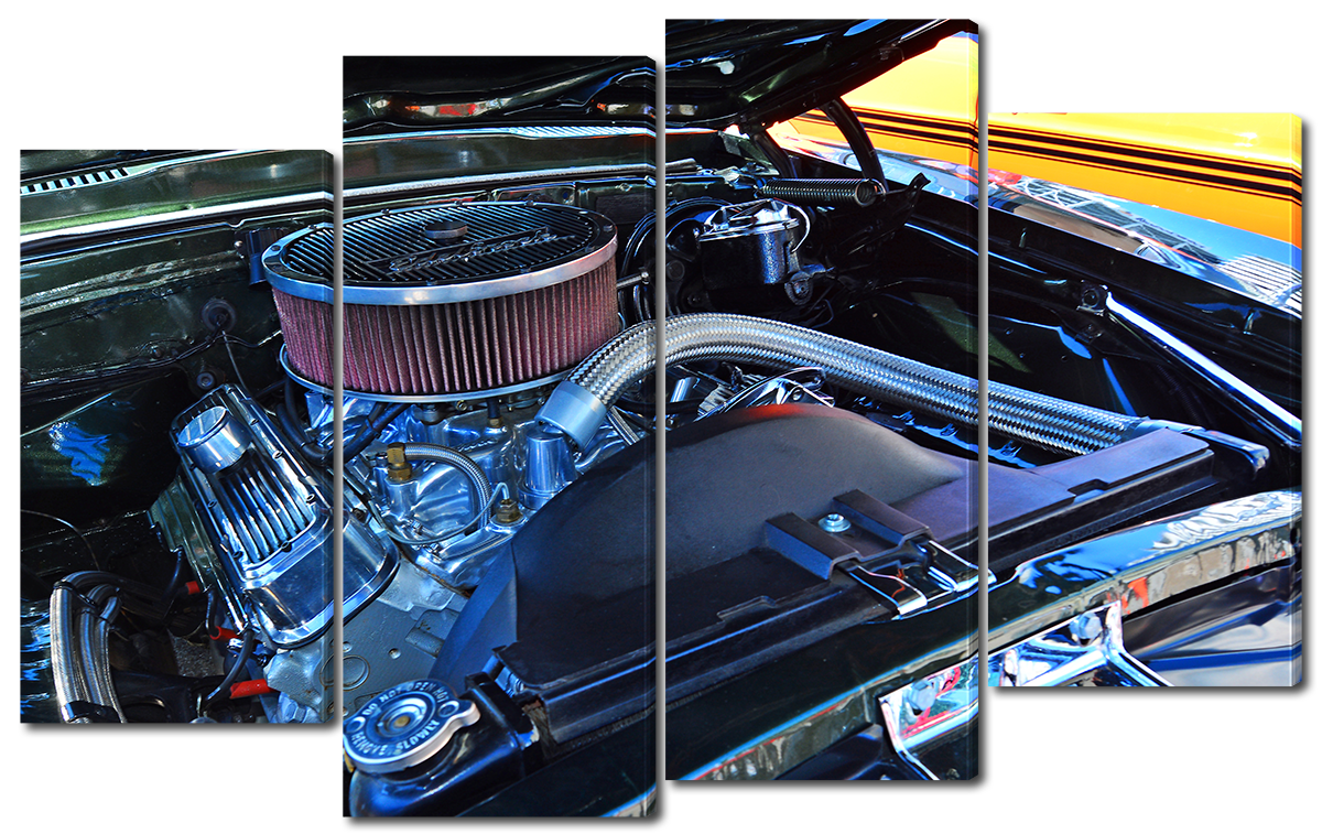

Модульная картина Interno Эко кожа Под капотом 140x89см