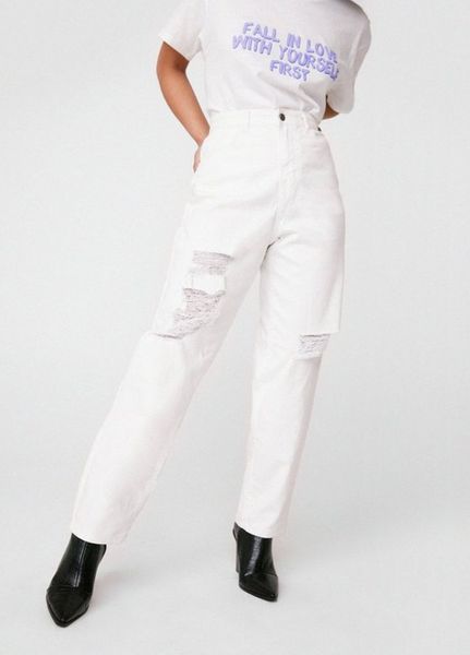 

Джинсы Nasty Gal 36 Белые (1201-578)