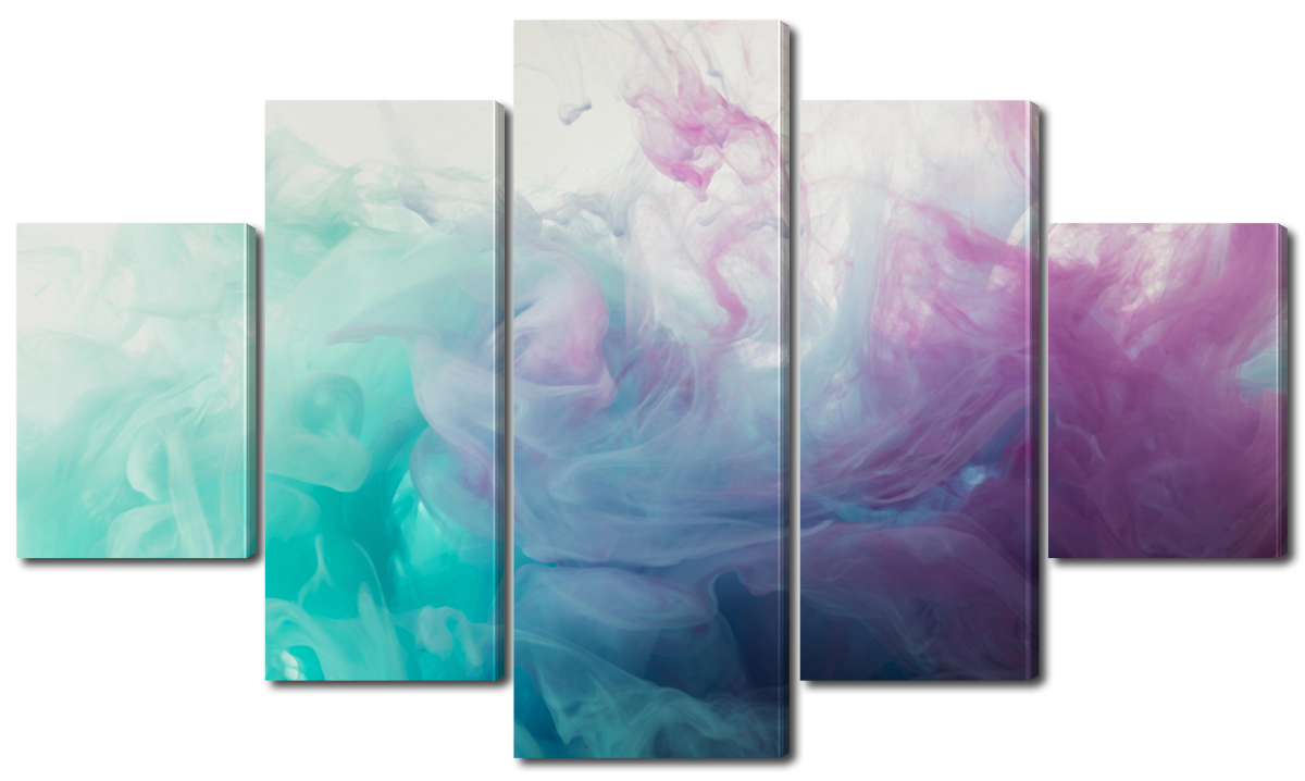 

Модульная картина Interno Эко кожа Акварель 123х69см