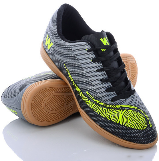 

Футзалки (бампы) на полиуретановой подошве Walked 243-futsal-black-g 44 Черный