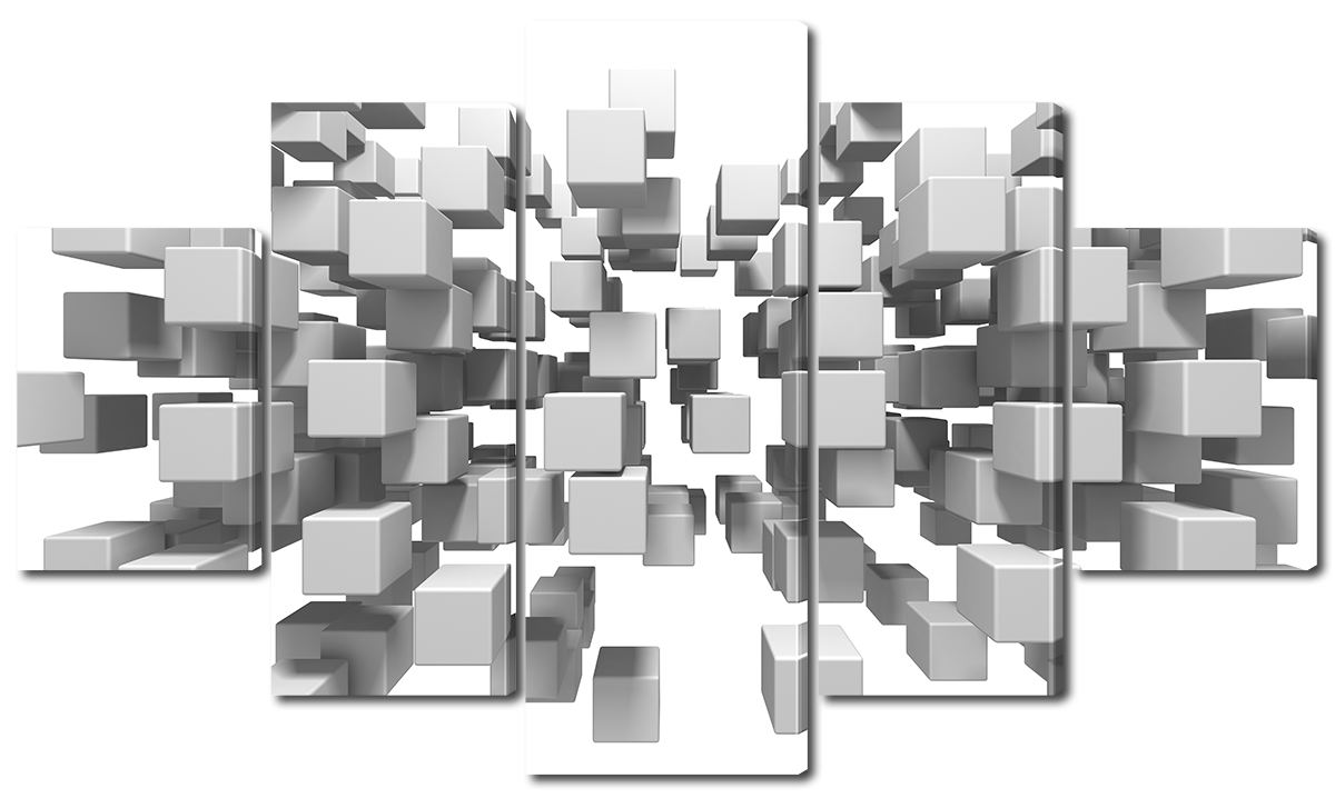 

Модульная картина Interno Эко кожа Фигуры в невесомости 185х106см