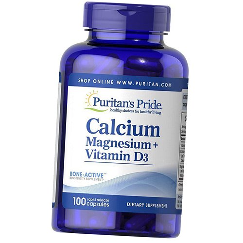 

Кальций Магний Витамин Д3, Calcium Magnesium plus Vitamin D3 Caps, Puritan's Pride 100капс (36367221)