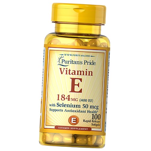 

Витамин Е с Селеном, Vitamin E with Selenium, Puritan's Pride 100гелкапс (36367216)