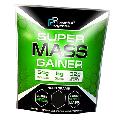 

Гейнер, Super Mass Gainer, Powerful Progress 4000г Капучино (30401001)
