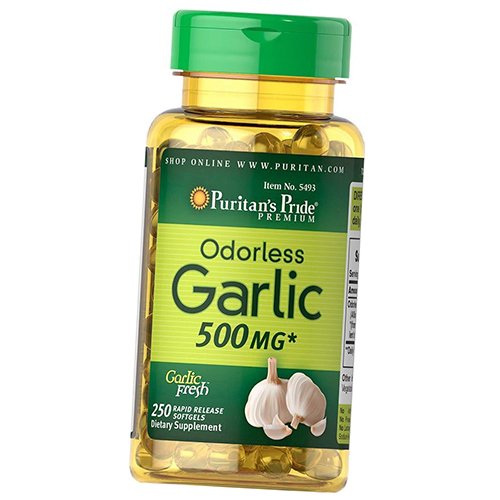 

Чеснок без запаха, Odorless Garlic 500, Puritan's Pride 250гелкапс (71367010)