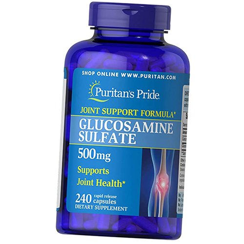

Глюкозамин Сульфат, Glucosamine Sulfate 500, Puritan's Pride 240капс (03367012)
