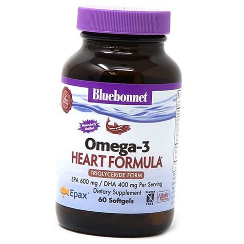 

Омега 3 для сердца, Omega-3 Heart Formula, Bluebonnet Nutrition 60гелкапс (67393008)