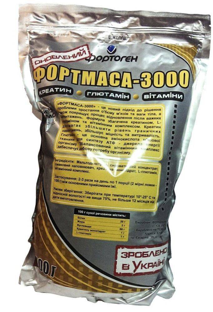 

Гейнер для набора веса, Фортмасса 3000, Фортоген 1000г Клубника (30218001)