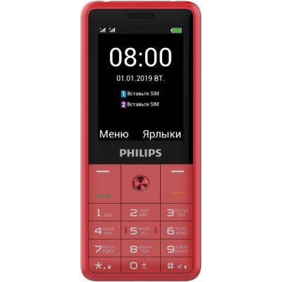 

Мобильный телефон PHILIPS Xenium E169 Red