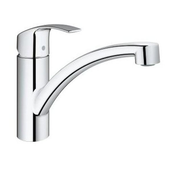 

Cмеситель для кухни однорычажный GROHE хром EUROSMART латунь 33281002