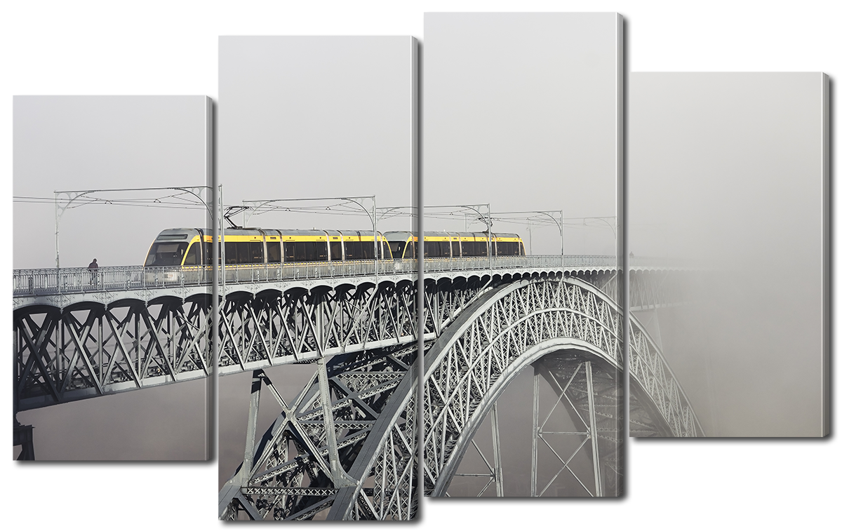 

Модульная картина Interno Эко кожа Мост в тумане 114х69см (A1146М)