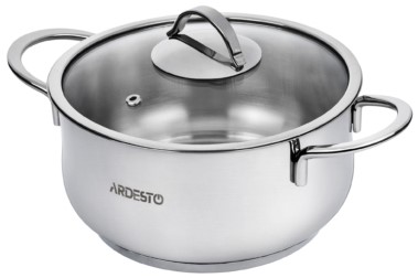 

Каструля Ardesto BLACK MARS 2,3 л нержавіюча сталь