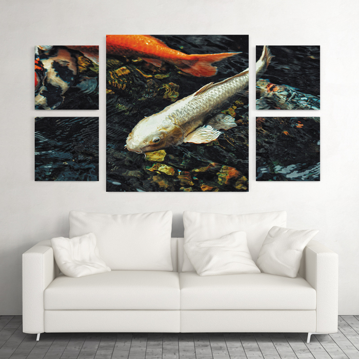 

Модульная картина GUS "Карп Кои #5" 200x110 см (XA004 - Модульные картины)