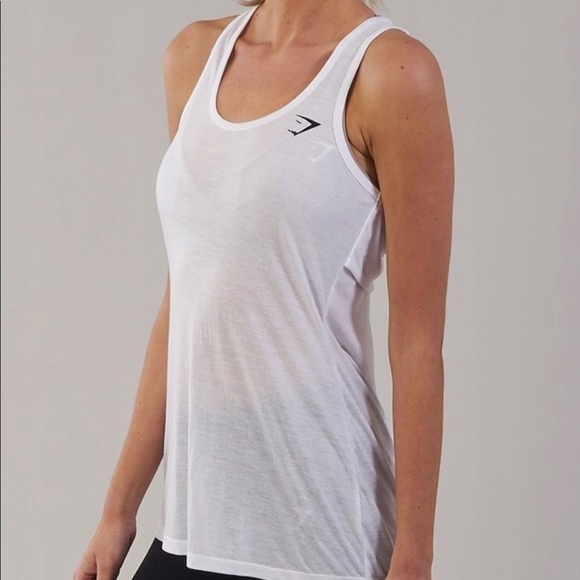 

Майка Gymshark Double Back Vest White XL