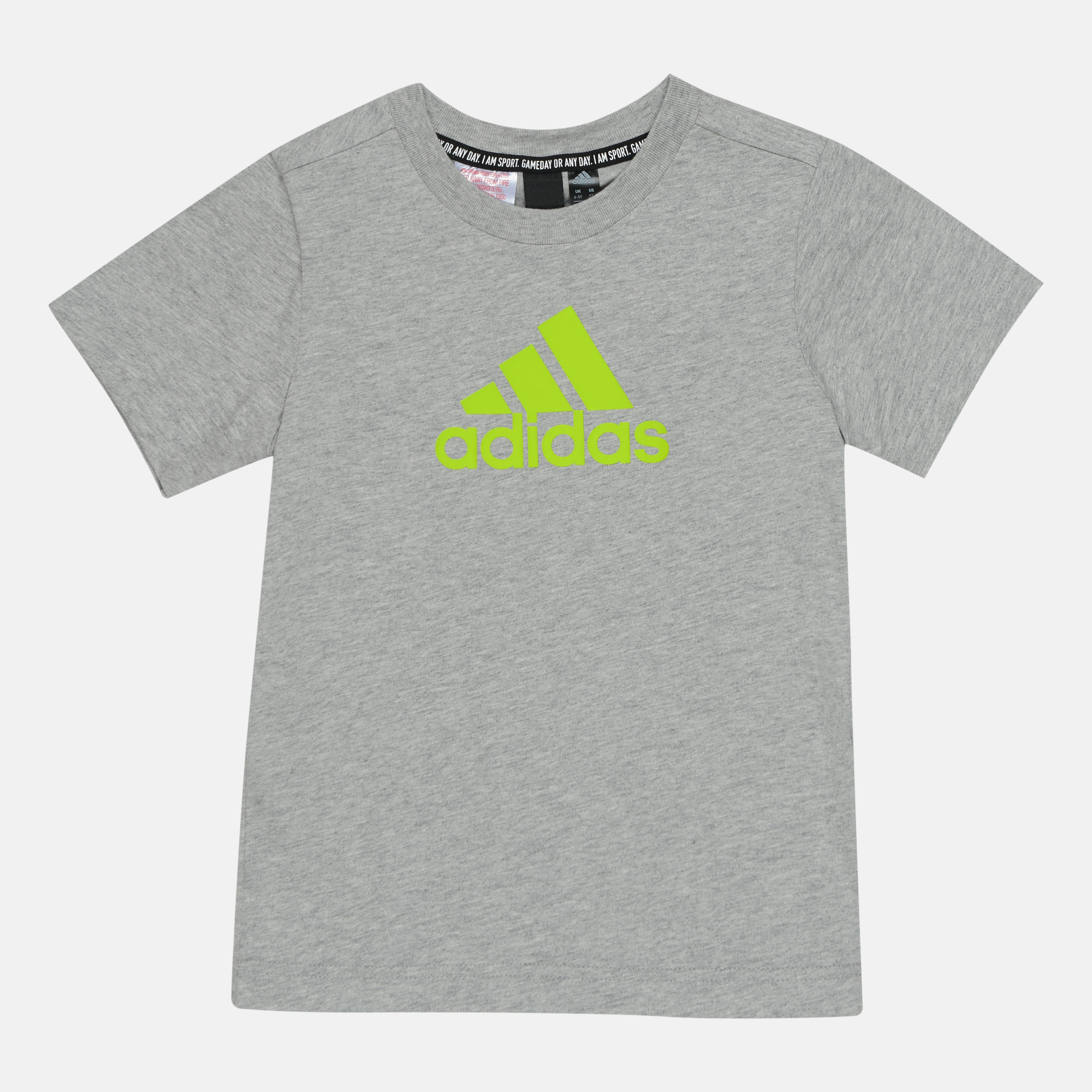 

Футболка детская Adidas Yb Mh Bos T GE0685 110 см Mgreyh/Sesosl