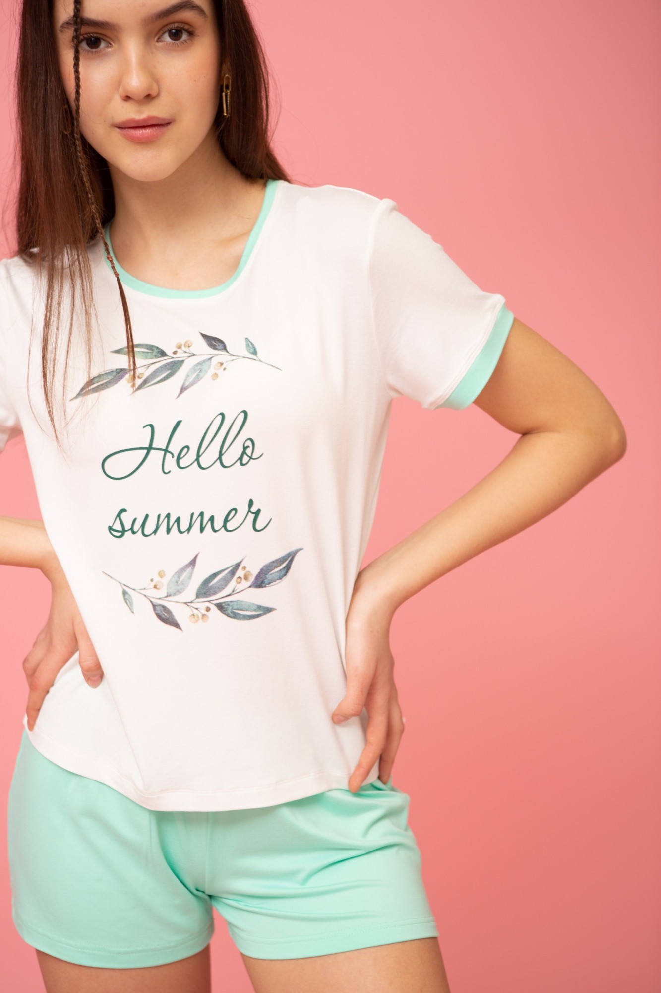 

Піжама жіноча PUDRA SUMMER м'ятна S