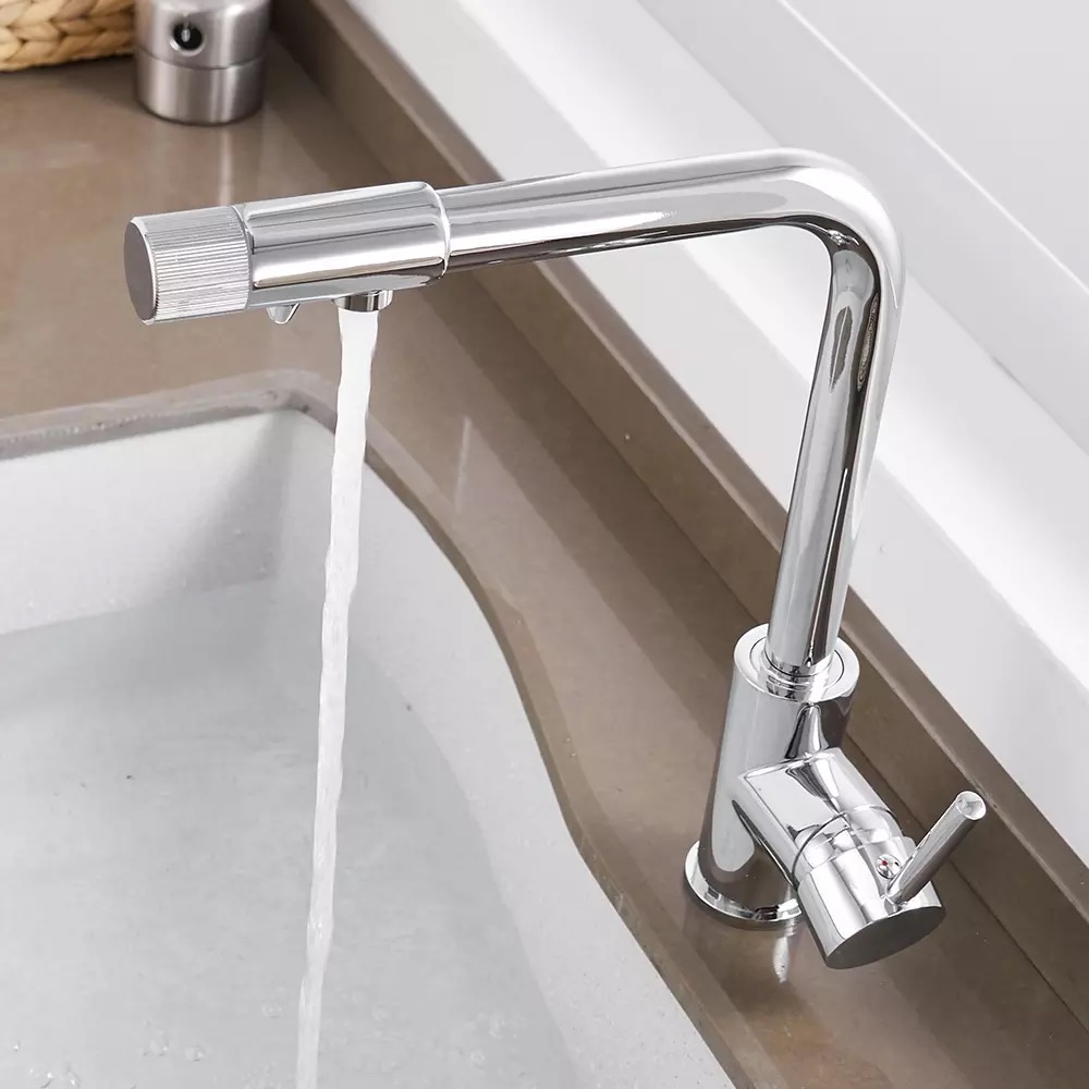 

Смеситель для кухни WanFan, для горячей и холодной воды, 2 вида подачи воды Хром-сталь