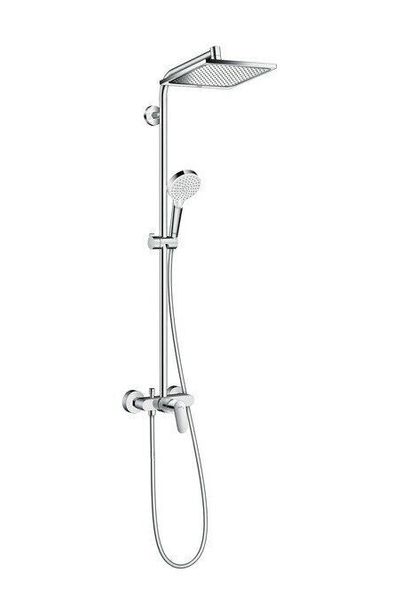 

Душевая система со смесителем и встроенным верхним душем HANSGROHE хром CROMETTA E 240 27284000