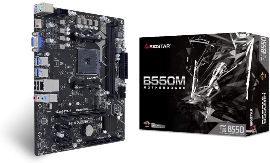 

Материнська плата Biostar MicroATX SODIMM DDR4 24+8 (B550MH)
