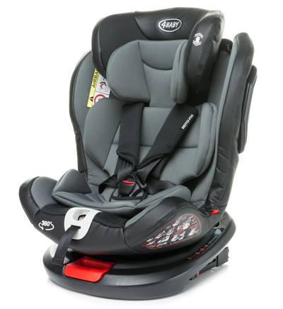 

Автокрісло 4Baby Roto-Fix 0-36кг 360° Grey