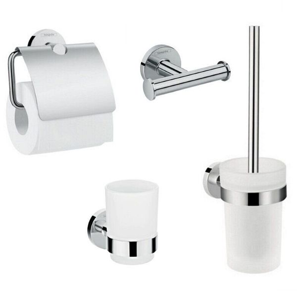 

Комплект аксессуаров для ванной HANSGROHE хром LOGIS 41723444