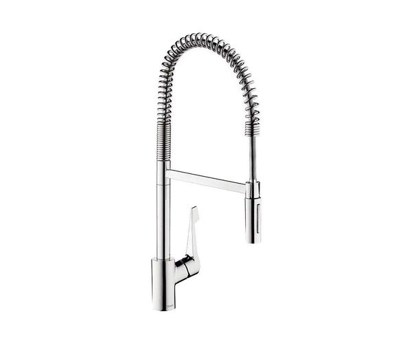

Кран кухонный однозахватный с гибким шлангом HANSGROHE хром CENTO латунь 14806000