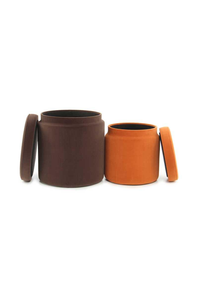 

Набор из 2 пуфов Kayoom Zorro T225/2 Brown/Orange