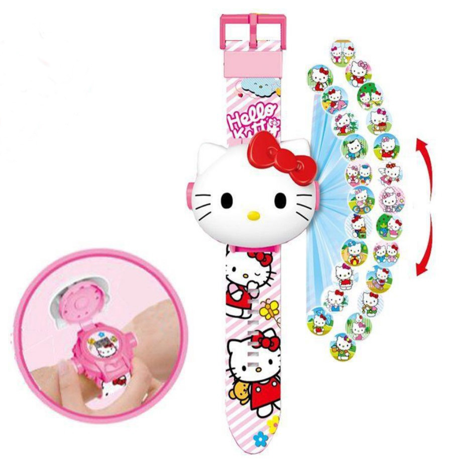 

Игровой набор Проекционные Часы Projector Watch Хелло Китти - Hello Kitty с 24 видами изображениями героев мультфильма