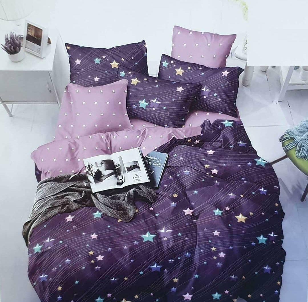 

Комплект постельного белья Облака Бязь Двуспальный 180*220 Starry sky