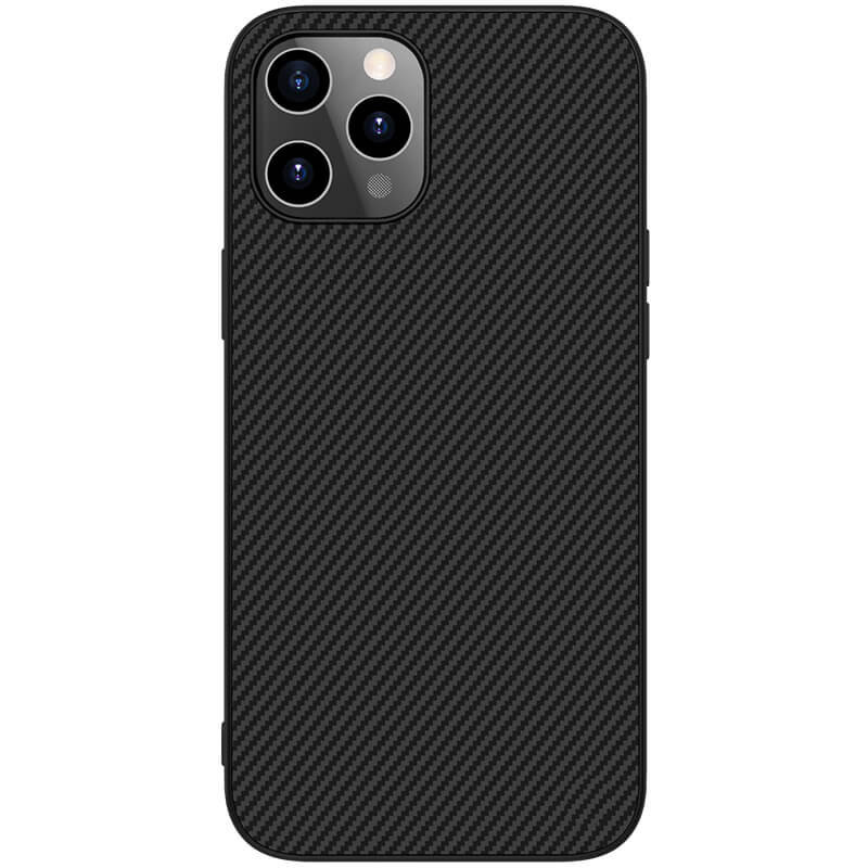 

Карбоновая накладка Nillkin Synthetic Fiber series для Apple iPhone 12 Pro / 12 (6.1") Black