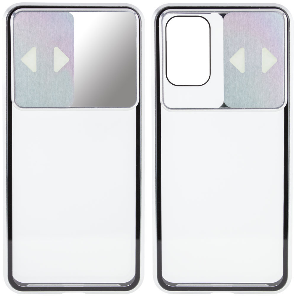

Чехол Epik Camshield 360 Metall+Glass со шторкой для камеры для Samsung Galaxy S20+ Silver