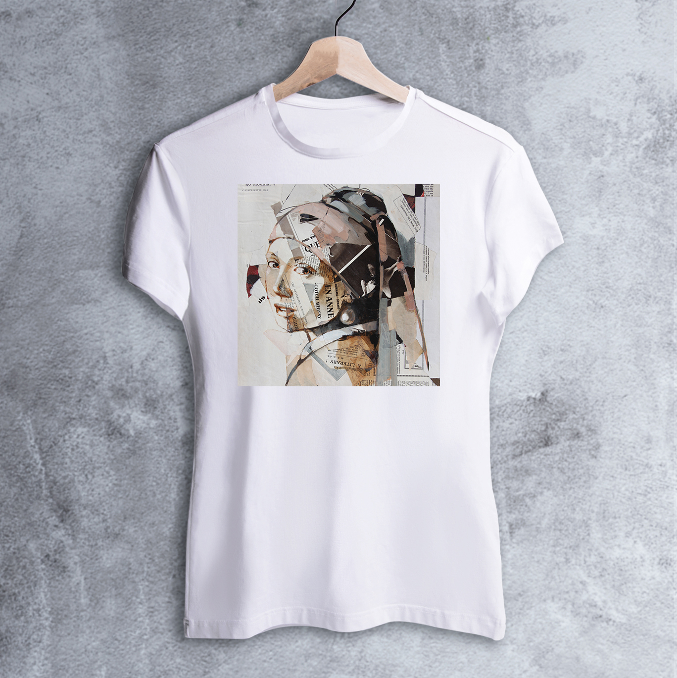 

Футболка Dali's Mustache clothes с принтом Девушка с жемчужной серёжкой Женская Белая М