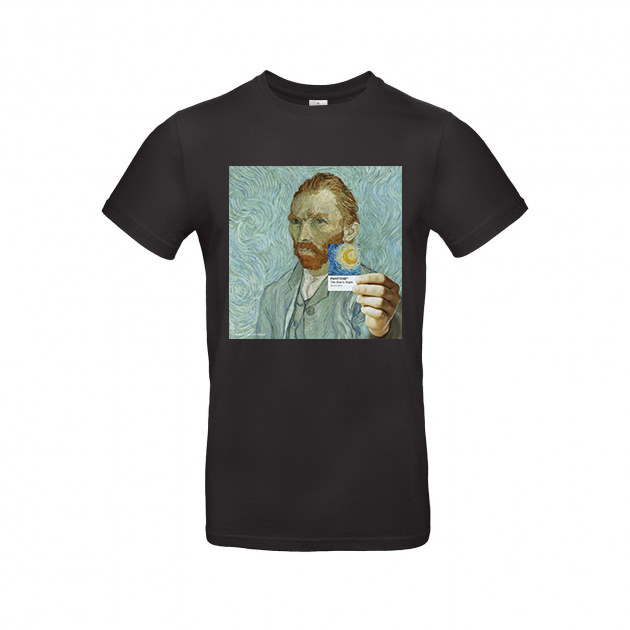 

Футболка Dali's Mustache clothes с принтом Pantone:Звёздная ночь Женская Чёрная M