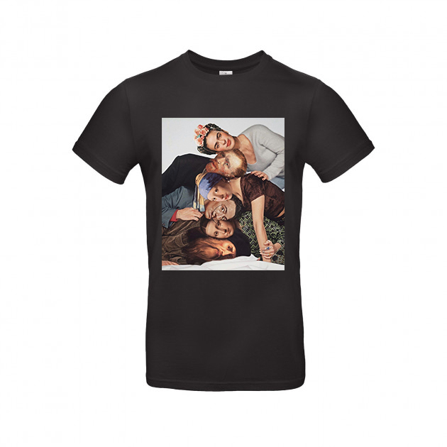 

Футболка Dali's Mustache clothes с принтом Все в сборе Женская Чёрная XS