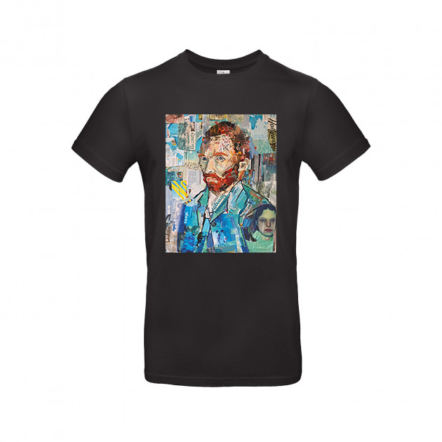 

Футболка Dali's Mustache clothes с принтом Винсент Ван Гог Женская Чёрная XL