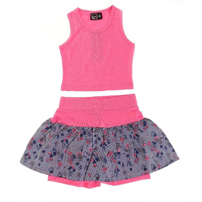 

Топ + Шорты для девочки CLOISE CLO214001 134 см т-розовый (484554)
