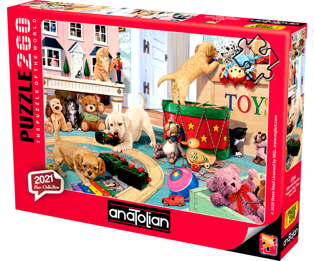 

Пазлы 260 элементов Время игры щенков 3334 Anatolian