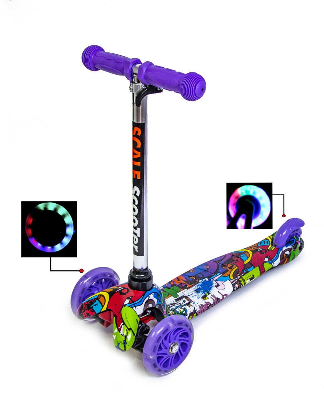 

Самокат Детский Micro Mini Graffity Violet